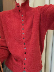 Elegant French Design Half Turtleneck Long Sleeve Knitted Sweater