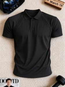OUMULONG | Quick Dry Breathable Cooling Mens Polo Shirt