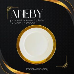 ANEBY Dessert Plate | Piring Kue Keramik | Piring Aestetik Porcelain