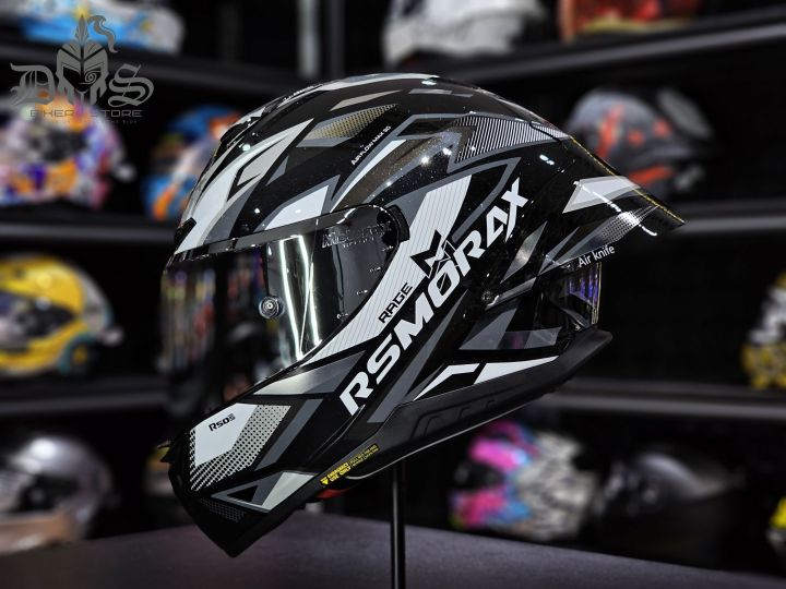 Original RSMORAX (Motorax) R50s Pro Rage Full Face Helmet