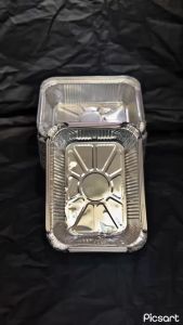 Aluminium Foil Persegi Panjang & Tray Foil: Wadah Aluminium Ukuran 650ML Harga Per 10 PCS