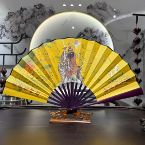 Quạt Lụa  3 mẫu - Tam Thanh Đạo Tổ Ngũ Lôi Trương