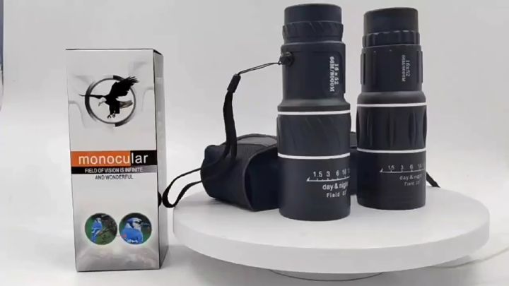 Teropong Monokular Focus Zoom Lens Telescope 16x52 / Teropong Jarak Jauh / Teropong Night Vision / Teropong Siang dan Malam - Black / Teropong Monokular Focus / Zoom Lens Adjustable Telescope / Teropong Monocular 16X52