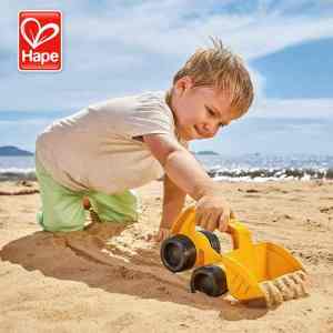 Hape Digger Load Combination Set Sand Truck Dump Truck Early Education Intelligence Play Sand Play Tools Plastic Toys for Kids
