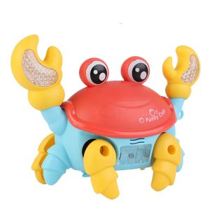 Crawling Crab Toy Walking Moving Toys for KidsChildrens Electric Little Crab Toy with Sound and Light Interactive Music Gifts