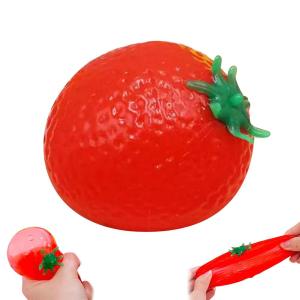 Simulation Fruit Squeeze Water Ball Tomato Strawberry Sensory Stress Relief Toy Funny Soft Squishy Birthday Gift for Kids