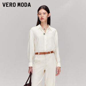 Vero Moda | Turn-down Collar Crystal-studded Elegant Autumn Shirt