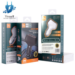 Củ xạc nhanh xe hơi 3 cổng PD 20W USB Adapter - tương thích USB - Type C