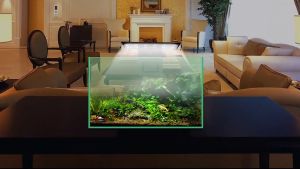 LED มินิโคมไฟ สําหรับตู้ปลาขนาดเล็ก กําลังไฟ 6 วัตต์โคมไฟในตู้ปลา (สีดํา)