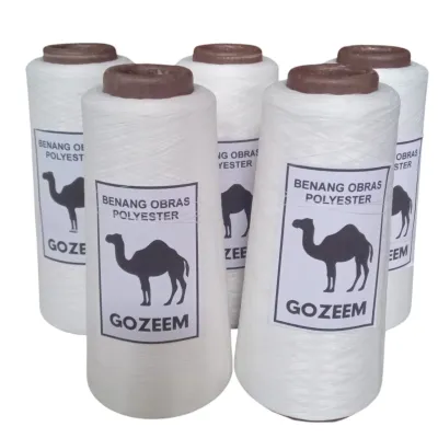 BENANG OBRAS POLYESTER PUTIH 1KG ISI 5PCS