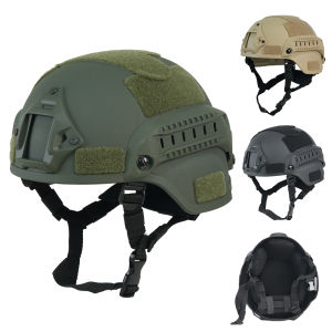 BOOIU หมวกกันน็อคยุทธวิธี MICH2000 ABS 53-55 ซม.ปืนอัดลม MH หมวกกันน็อคการล่าสัตว์ขี่กลางแจ้งเพนไบล์ CS อุปกรณ์ป้องกัน