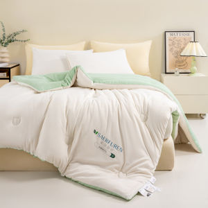 Thickened Soybean Fiber Quilt Core All Seasons Durable Polyester Fiber Filled Sewn Patterned Blanket Warm Heat Retaining