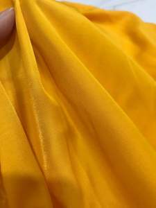Vải Lụa tơ Hàn màu vàng đậm mềm rũ(khổ 1m55)may đầm váyáo dài áo kiểu thời trang