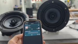 Wifi bluetooth ceiling speaker with detachable mesh speaker 40w 6 inch music speaker recessed mount for kitchen living room