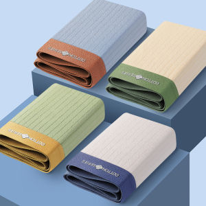 Cotton Mens Underwear Comfortable And Skin-friendly Summer Cotton Mens Youth 5A Antibacterial Large Size Boxer Briefs