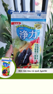 Bột Rửa Rau Củ Quả Jyoriki Nhật Bản Gói 90g - Chiết Xuất Từ Vỏ Sò Thiên Nhiên An Toàn Cho Da Tay
