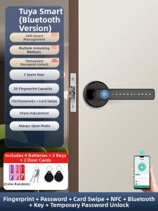 FALEISTON | Fingerprint and Password Lock for Indoor Wooden Doors
