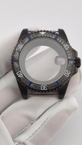 40mm NH35 Case High Quality Stainless Steel Sapphire Glass Waterproof Case 120 Clicks NH35 Case Watch Parts Fit NH35/36 Movement