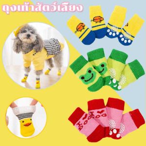 ถุงเท้าสัตว์เลี้ยง พร้อมส่งจ้า (กระเป๋าเท้าสำหรับสัตว์เลี้ยง)