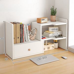 Corner Desktop Bookshelf Creative Small Rack Office Home Desk Storage Organizer Economical Style Bookcase No Brand Registered