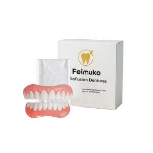 Resin Upper Lower Denture Set For Adults Comfortable Material Perfect Fit Easy To Use Whitening Dentures Soft Denture Reline Kit