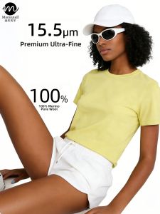 Menyanull | Quick-drying Wool Yoga and Badminton Short Sleeve Shirt