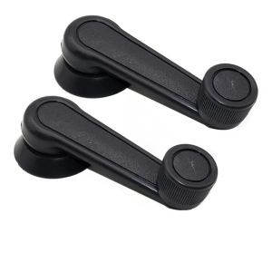 PINMOAP Manual Window Crank Handle 1/2/4/10PCS General Motors Door Glass Lifting Handle Replacement ABS Material Black Car Parts