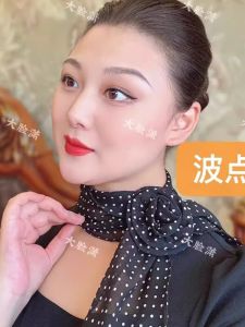 Khăn Choàng Lụa Dài Hoa Hồng Mùa Hè 2024 Cho Nữ Đa Năng Che Cổ Chống Nắng Mỏng Thời Trang Phong Cách Hàn Quốc Polyester