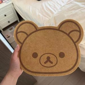 Cartoon Cute Bear Felt Sticky Wall Decoration Photo Wall No Drilling Message Board Korean Bedroom Decor Accessories Girl Gift