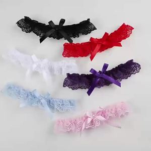 Lace Elastic Leg Garter Belt Wedding Gift Party Bridal Accessories Cosplay Ribbon Bow Suspender Fashion Thigh Harness New