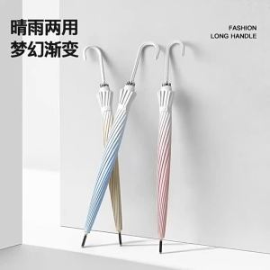 MOLORE | Gradient Color Long Handle Automatic Umbrella for Women Rain & Sun Protection