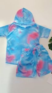 Set Hoodie Anak - Setelan Anak Baju Anak Laki Laki/ Setelan Kaos T-shirt Hoodie Lengan Pendek