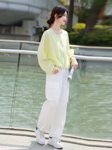 MANWUJINGLING | Lace Lined Sun-Protective Drawstring Jacket Slim Fit