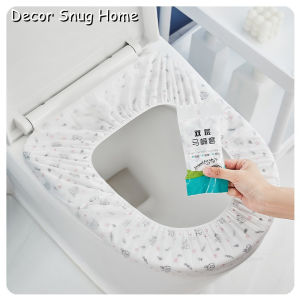 【On Sale】4Pcs Print Cloth Toilet Seat Cover Toilet Bowl Cover Pad Thicker Toilet Seat Lid Covers