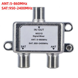 2 in 1 SAT/ANT Diplexer 2-Way Cable TV and Satellite TV Mixer/Splitter MX21D