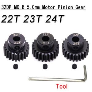 Bộ Bánh Răng Kim Loại 3PCS M0.8 3.175mm/5.0mm & M1 5.0mm 11T-34T Dành Cho Xe RC 1/10 1/8 Xe Buggy Xe Monster - Bánh Răng Mô Tơ Bằng Thép