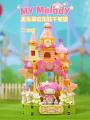 Kuromi And Pachat Dog Colorful Amusement Park Building Blocks Educational Toys for Girls Creative Assembly Gift. 