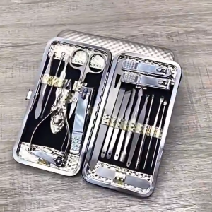 19in1 Nail Care Complete Kit Professional Stainless Steel Manicure Pedicure Tool for Home and Travel