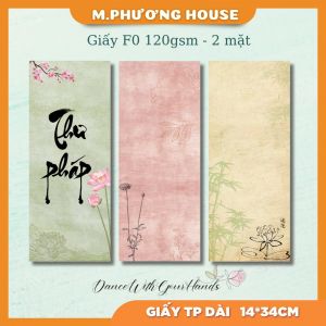50 Giấy Viết thư pháp - giấy F0 120gsm 2 mặt