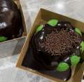 KEK COKLAT MOIST LELEH LAVA 5INCHI. 