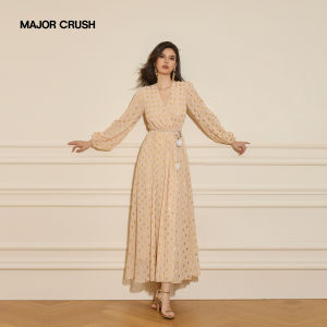 French Style Waist-Cinching A-Line Resort Dress