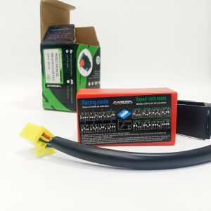 กล่อง CDI สีแดงปรับตัดรอบได้ 8 โหมดปรับองศาไฟจุดระเบิดได้ 8 โหมดพร้อมปลั๊กแปลงในตัวใส่เวฟ 100 เวฟ 125 r nine 125 dream 125