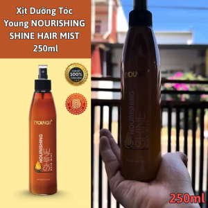 Xịt dưỡng tóc Young NOURISHING SHINE HAIR MIST - 250ml Bảo Vệ Tóc Khỏi Nhiệt UV Chính Hãng.