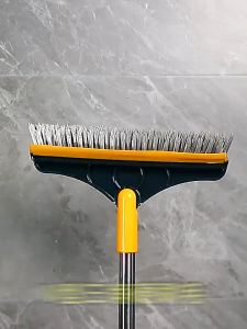 TUKUO ID - Sikat Lantai Kamar Mandi Gagang Panjang Pembersih Lantai Wiper 2 In 1