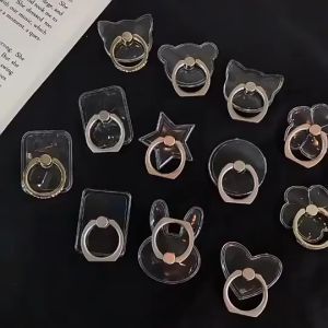 Ring Phone Holder Transparan Finger Stand 360° Universal AH093 - KMS