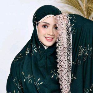 BAYAR DI TEMPAT(COD)/MUKENA GRACELLA EMBROIDERY ORI/MUKENA GRACELLA  JUMBO TASIKMALAYA/MUKENA BORDIR TASIKMALAYA