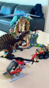 Jurassic World Spinosaurus & Quetzalcoatlus Air Mission 76976 (984 pcs) Building Blocks Kids Toys For Boys Gifts