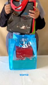 Godiebag Hampers Ultah Aqiqah Box Nasi Uk 23 X 20 X 28 (PxLxT) Mika Transparan Kombinasi