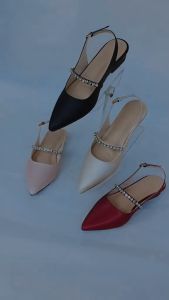 Sepatu Sandal E-commerce: Mules Aksesoris Permata Queenza Letitia