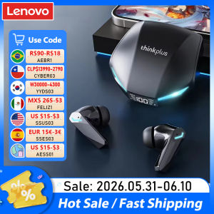 Lenovo | New Lenovo XT53 Wireless Upgrade Bluetooth 5.4 Earphones LED Digital Display Waterproof Headphones Low Latency Gaming Earbuds